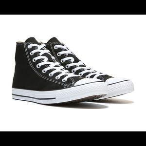 Black high top converse